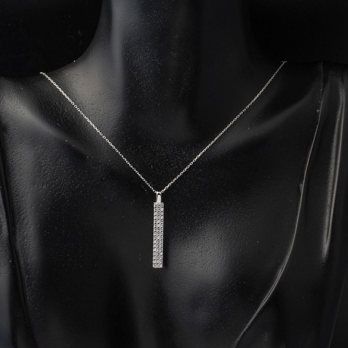 14K White Gold Tennis Minimalist Cubic Zirconia Set