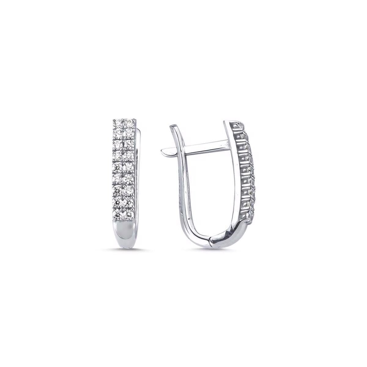 14K White Gold Tennis Cubic Zirconia Jewelry Set (12.82 g)