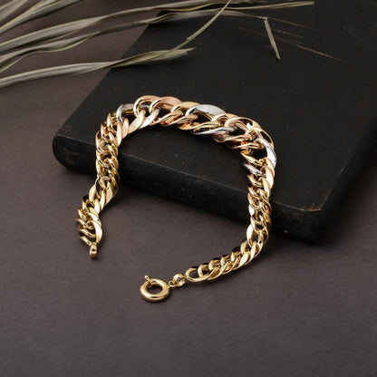 14K Yellow Gold Tight Hoop Hallow Bracelet