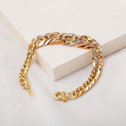 14K Yellow Gold Tight Hoop Hallow Bracelet