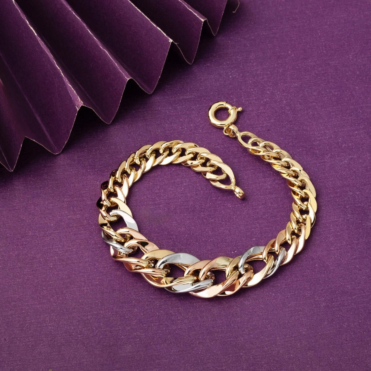 14K Yellow Gold Tight Hoop Hallow Bracelet