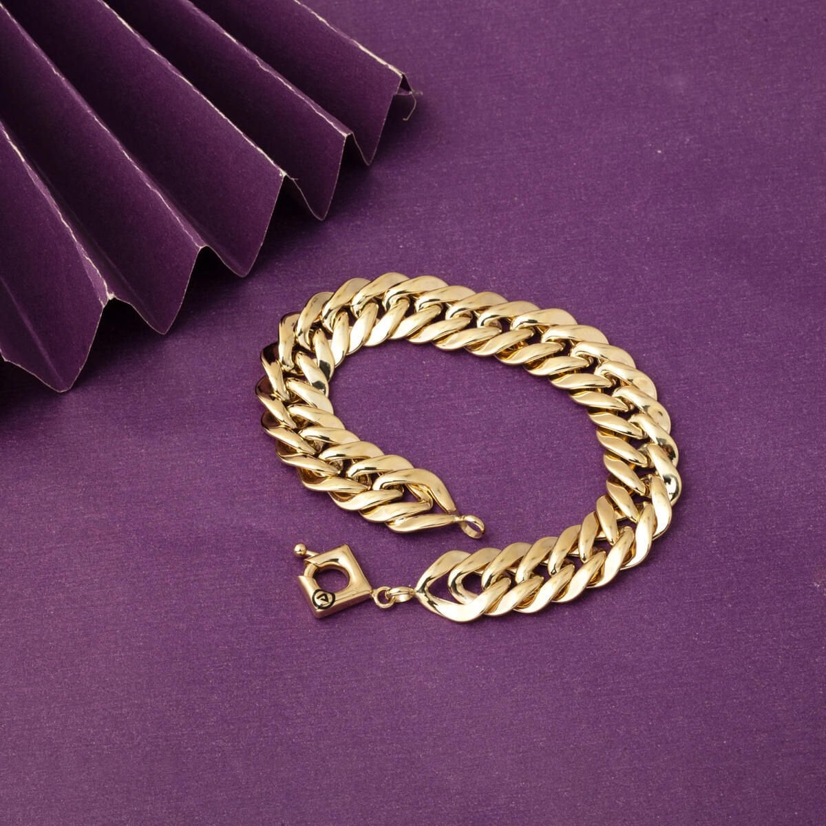14K Yellow Gold Tight Hoop Design Bracelet