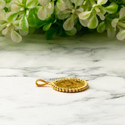 22K Yellow Gold Full Ottoman Resat Coin Necklace (14.5 g)