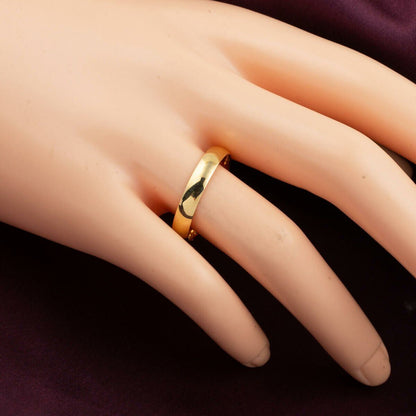 14K Yellow Gold Full Eternity Classic Double Cubic Zirconia Wedding Band