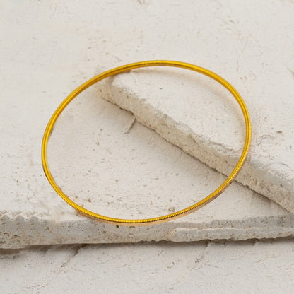 14K Yellow Gold Ajda Design Bangle