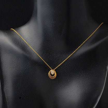 22K Yellow Gold Mini Cubic Zirconia Set