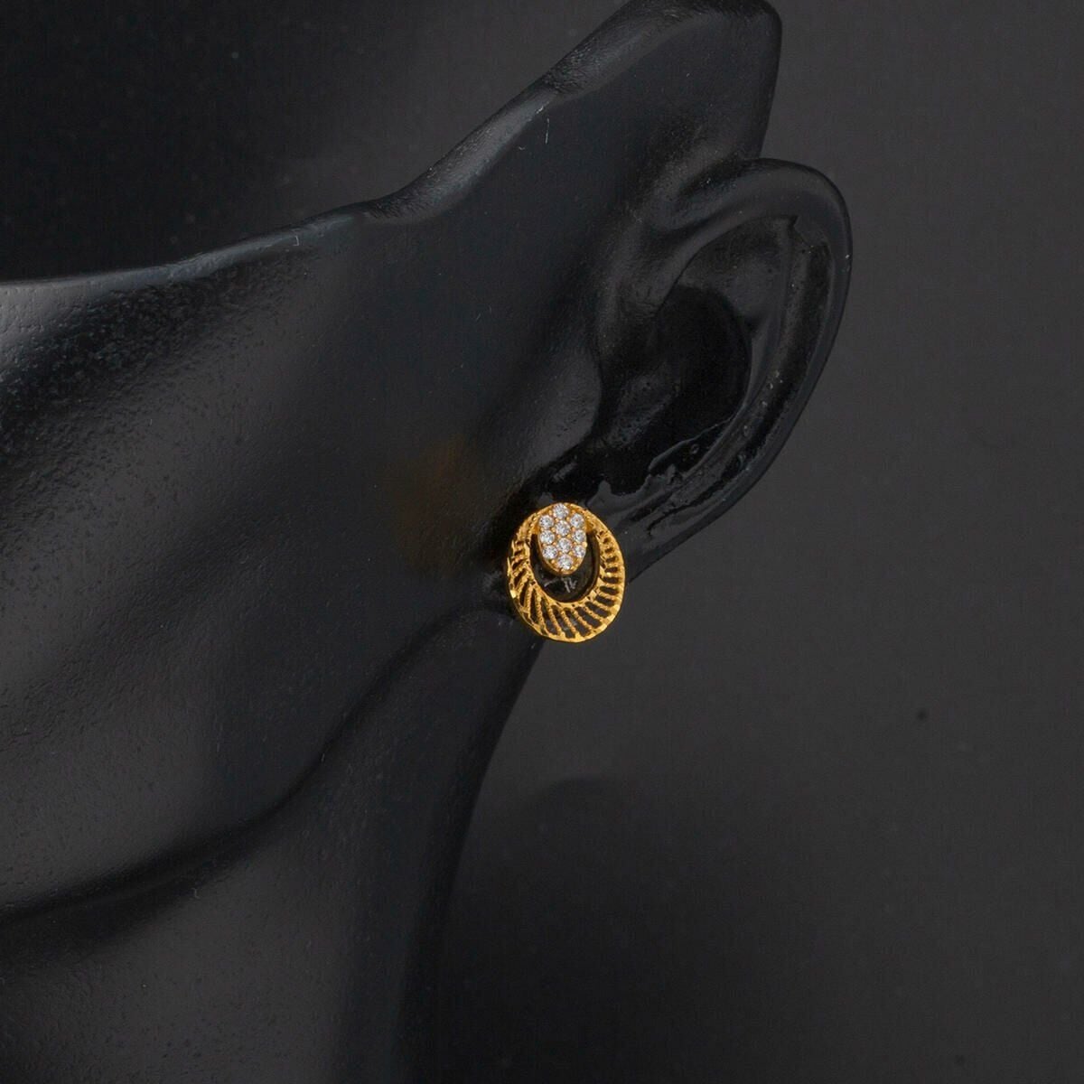 22K Yellow Gold Mini Cubic Zirconia Set