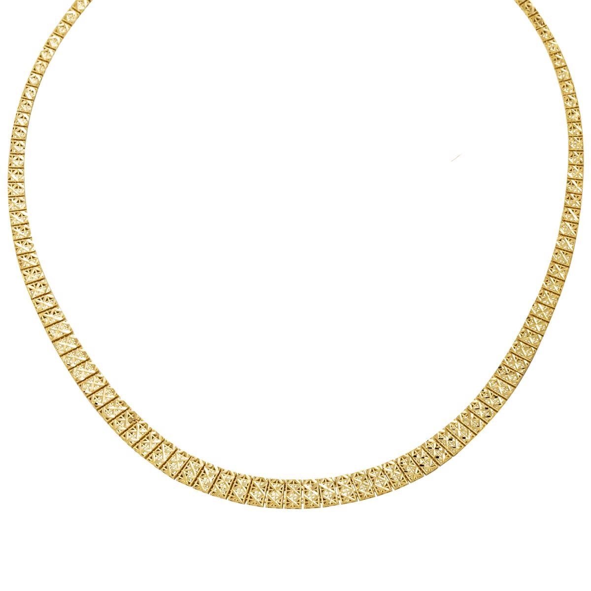 14K Yellow Gold Women's Collar Necklace