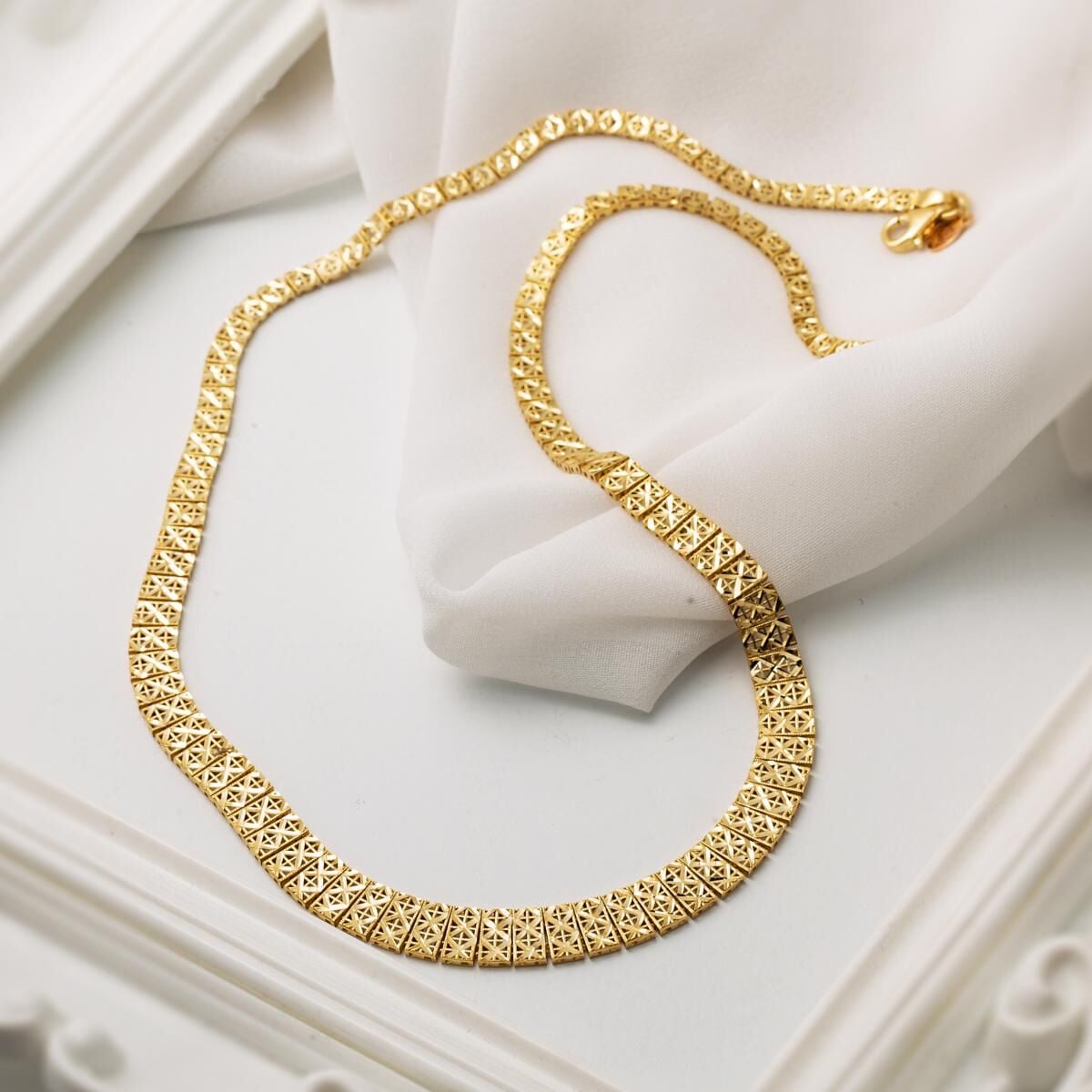 14K Yellow Gold Women's Collar Necklace