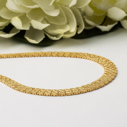14K Yellow Gold Women's Collar Necklace