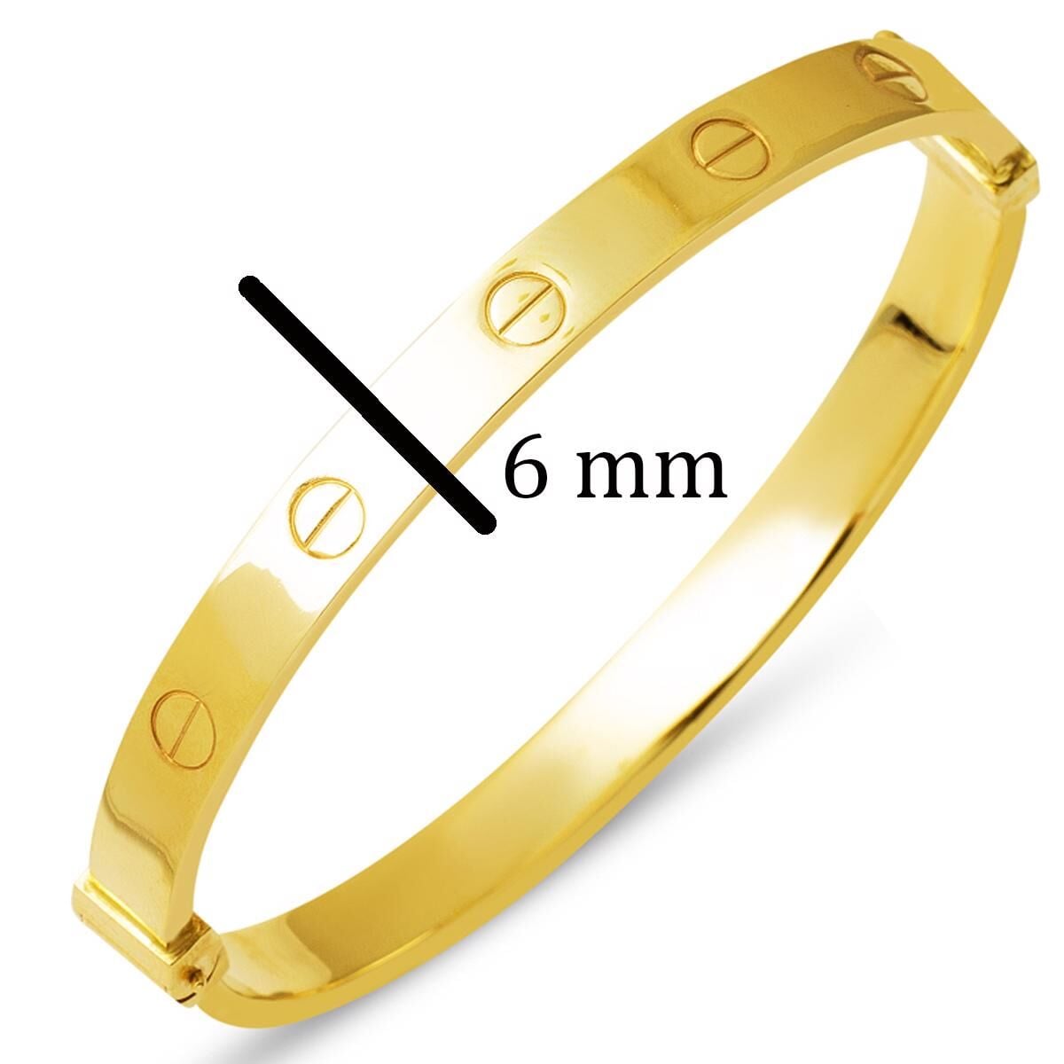 14K Yellow Gold Hinged Cuff Bangle (7.62 g)
