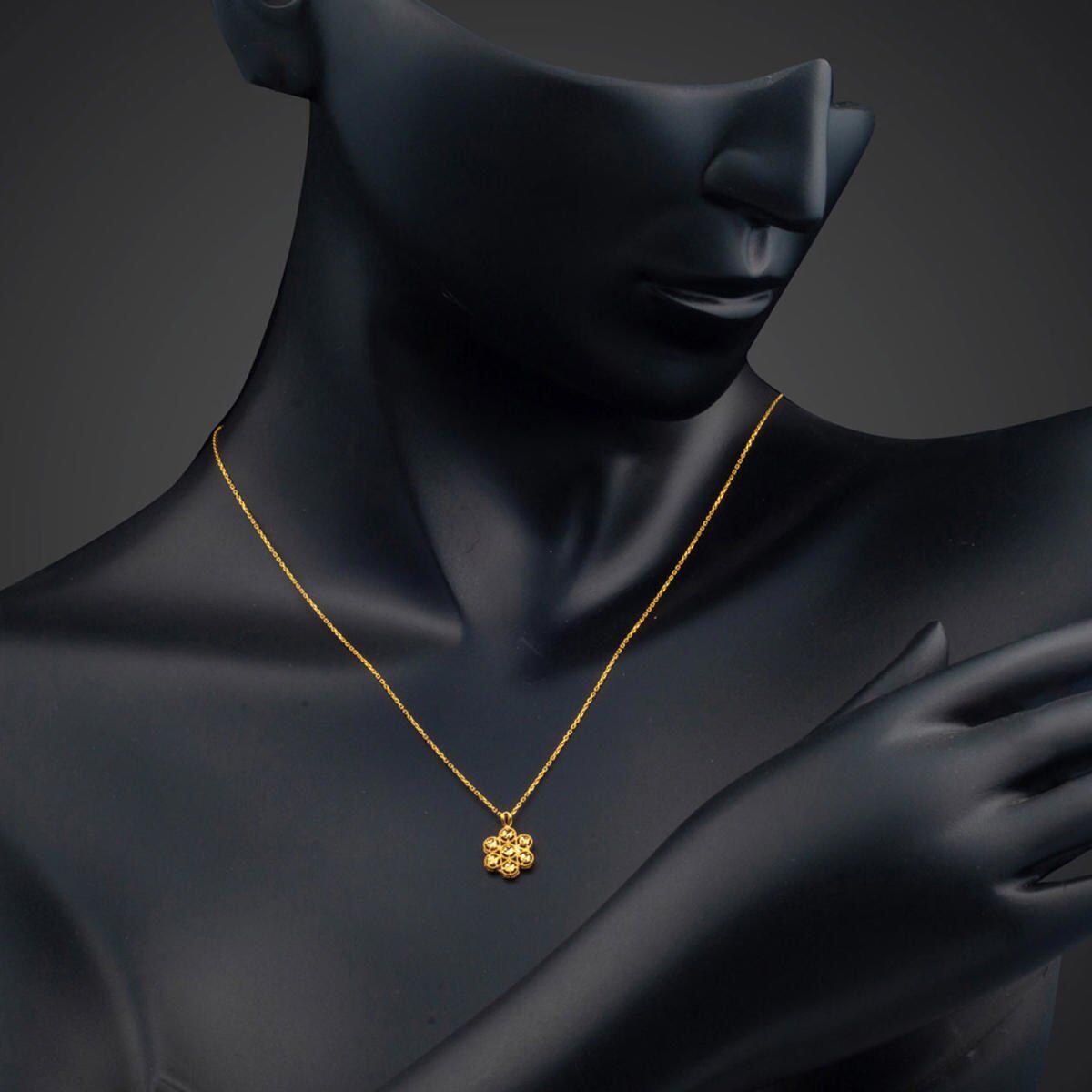22K Yellow Gold Women's Chain Necklace
