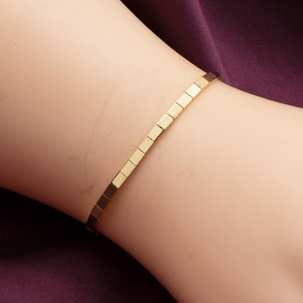 14K Yellow Gold Tennis Jewelry Set