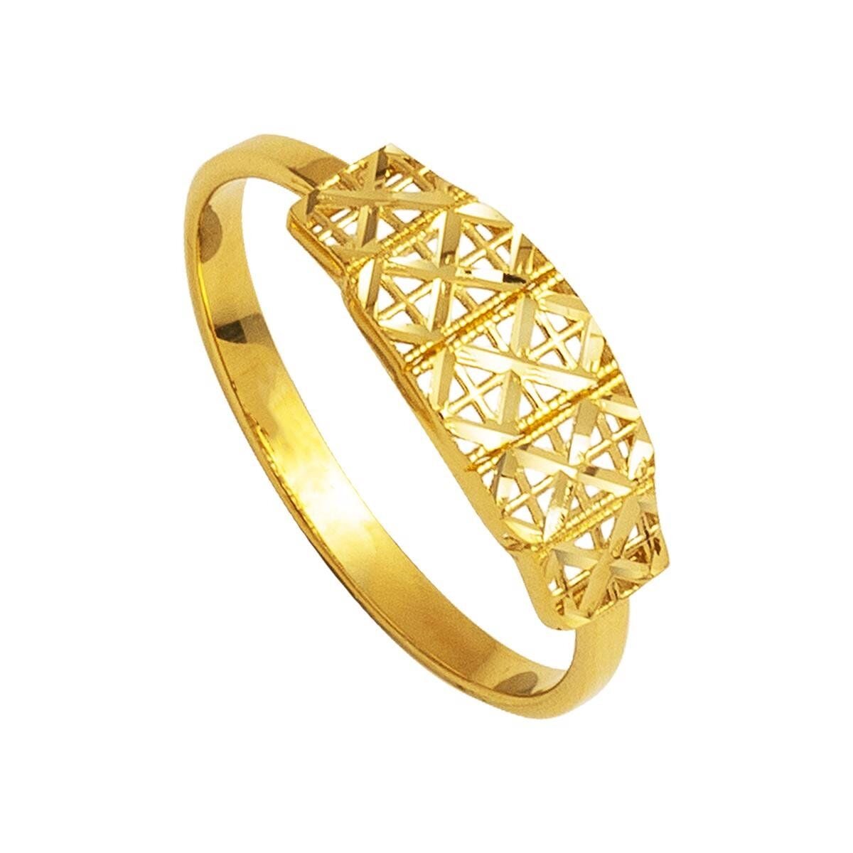 14K Yellow Gold Filigree Ring (1.19 g)