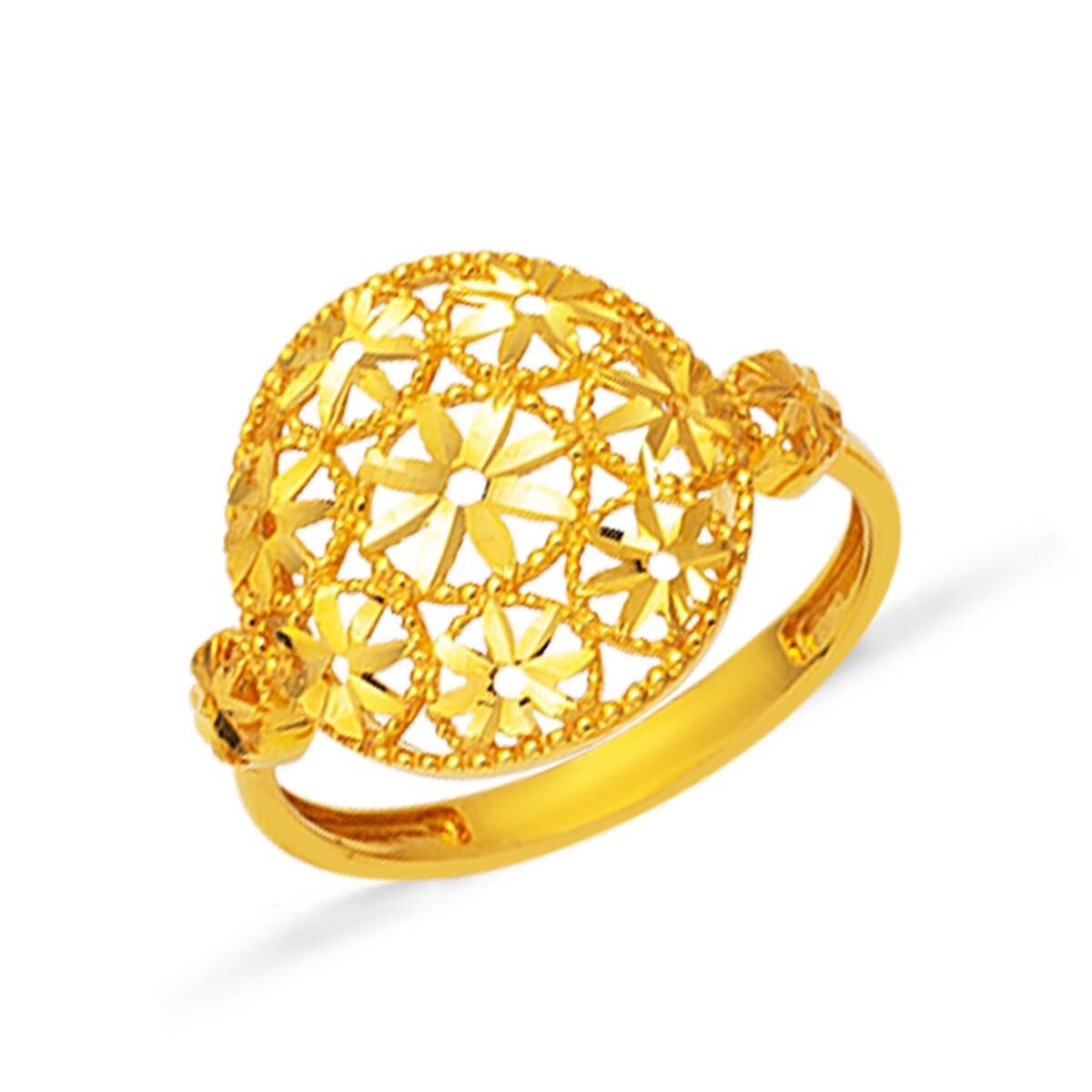 22K Yellow Gold Filigree Ring