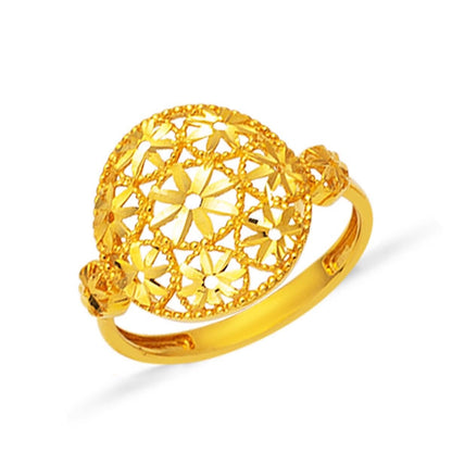 22K Yellow Gold Filigree Ring