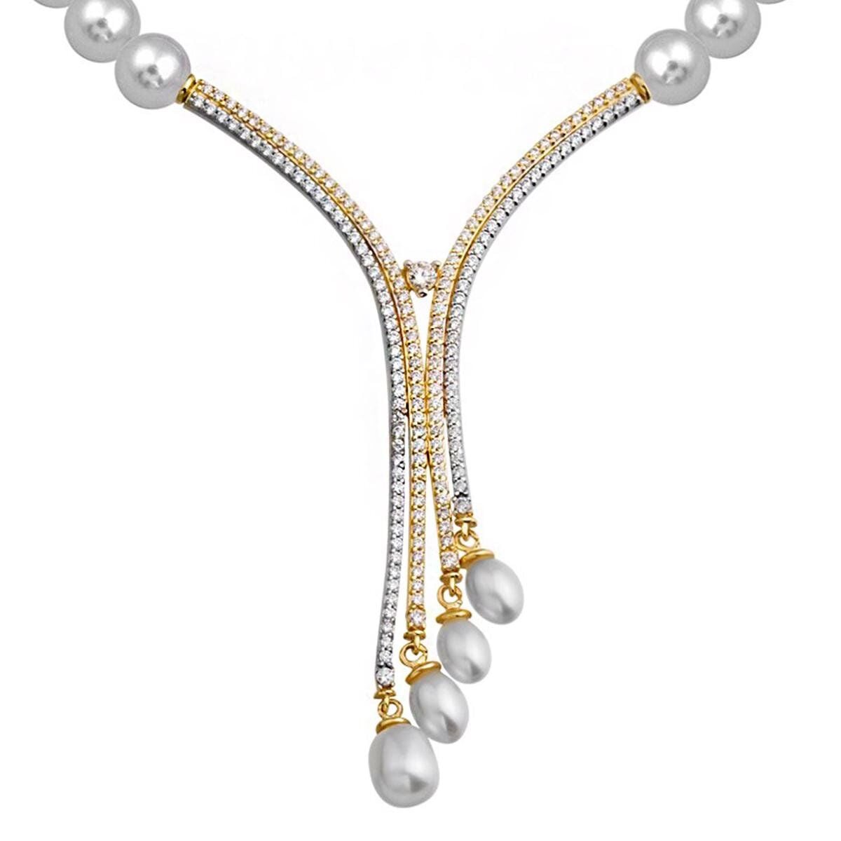 14K Yellow Gold Thera Bridal Pearl Jewelry Set