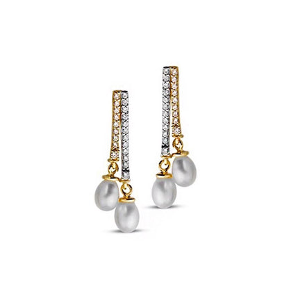 14K Yellow Gold Thera Bridal Pearl Jewelry Set