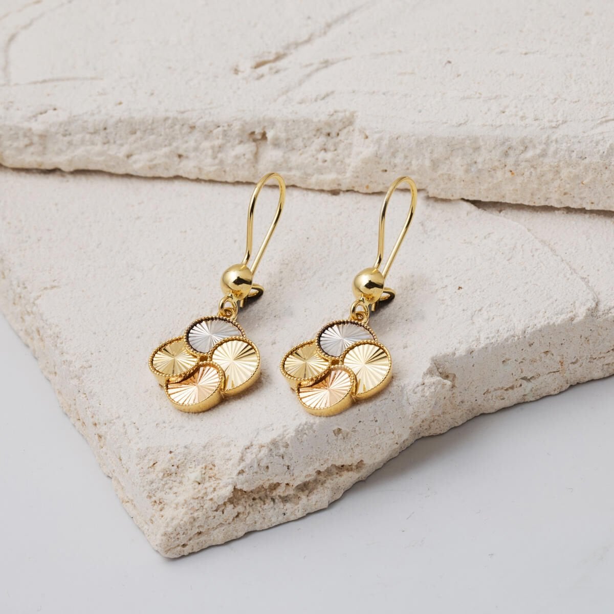 14K Yellow Gold Therapy Dangle Earrings