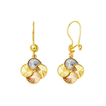 14K Yellow Gold Therapy Dangle Earrings
