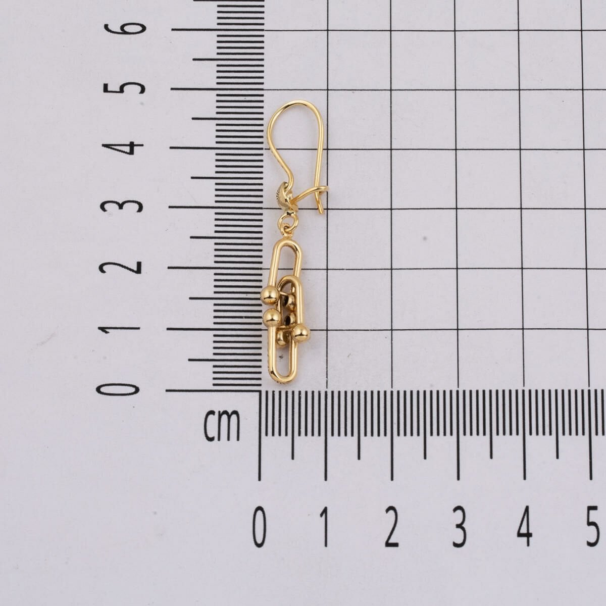 14K Yellow Gold Designer Inspired Dangle Earrings