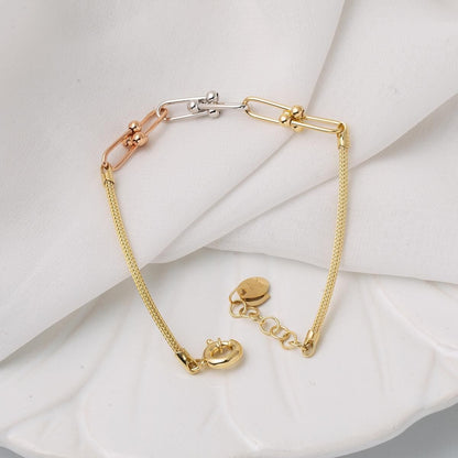 14K Yellow Gold Designer Inspired Ball Chain Bracelet