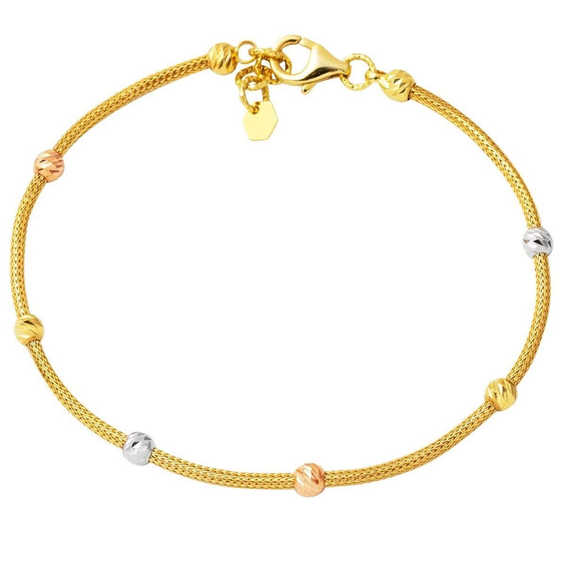 14K Yellow Gold Ball Chain Bracelet (3.36 g)