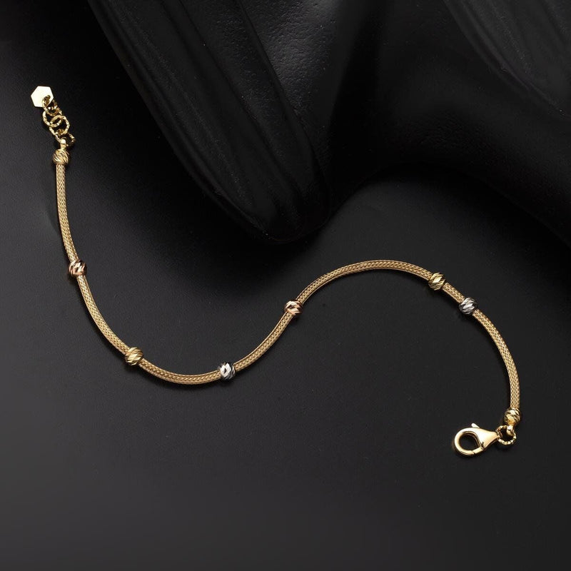 14K Yellow Gold Ball Chain Bracelet (3.36 g)