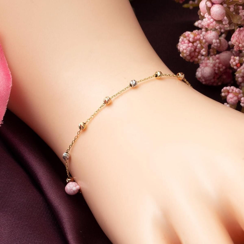 14K Yellow Gold Ball Chain Bracelet (1.44 g)