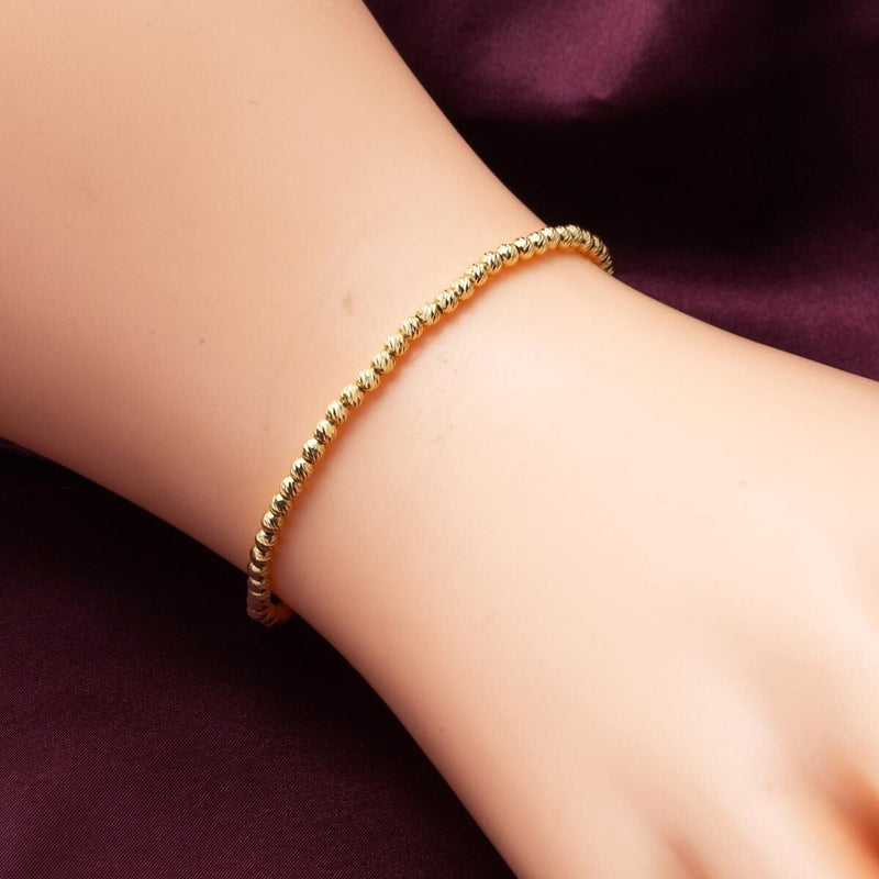 14K Yellow Gold Ball Chain Bracelet (3.92 g)