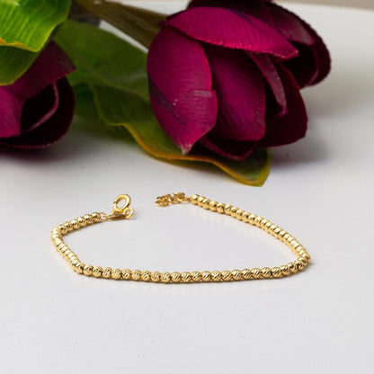 14K Yellow Gold Ball Chain Bracelet (3.92 g)