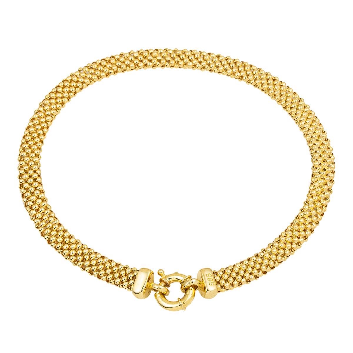 14K Yellow Gold Ball Chain Bracelet (9.5 g)