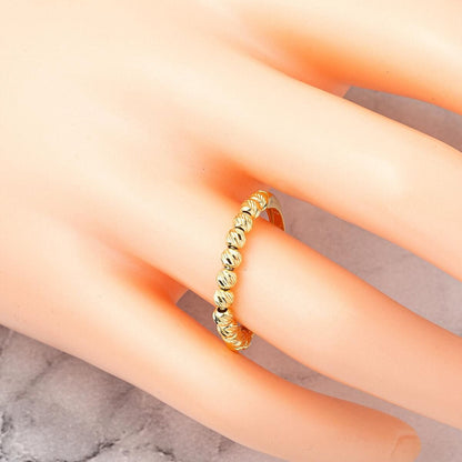 14K Yellow Gold Bead Ring (1.83 g)