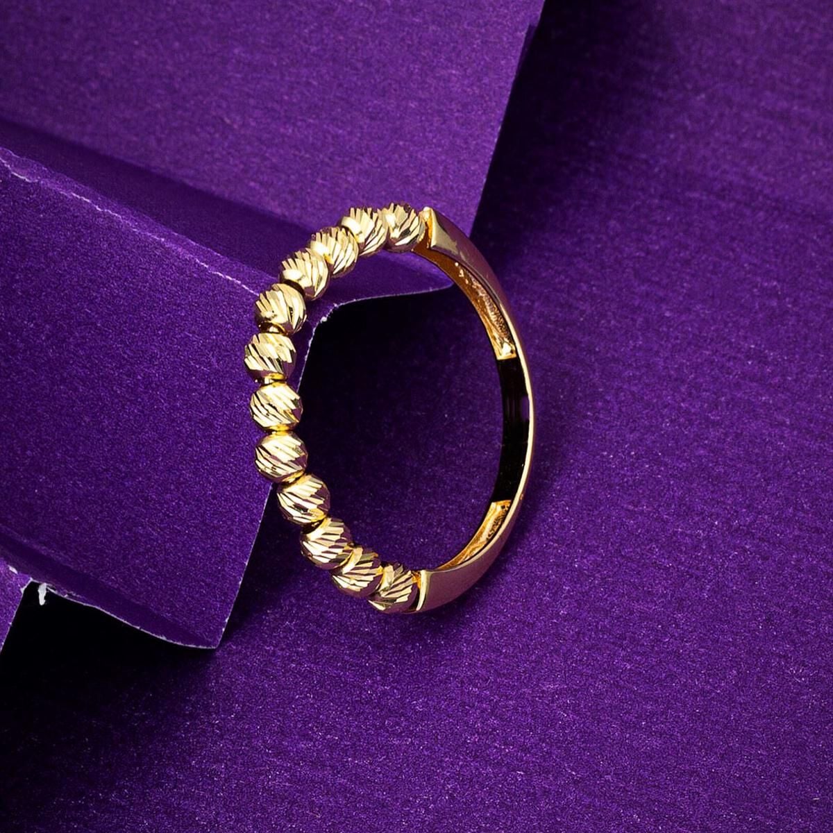 14K Yellow Gold Bead Ring (1.83 g)