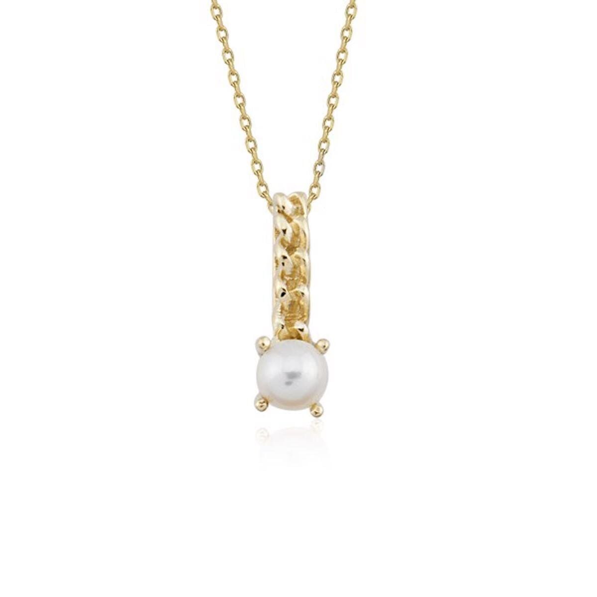 14K Yellow Gold Toulon Pearl Necklace