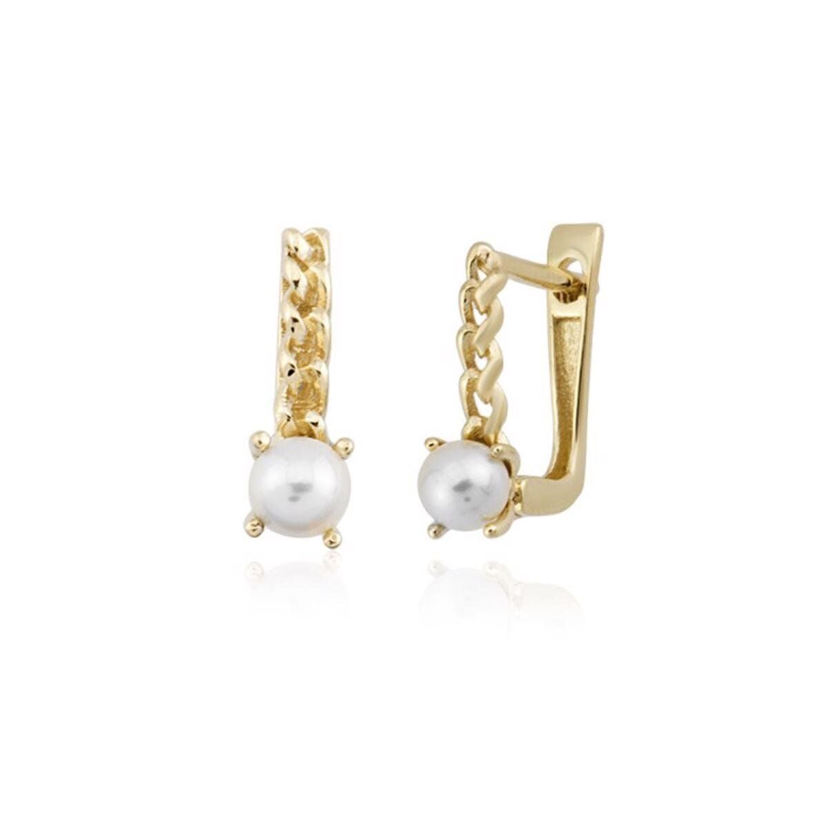 14K Yellow Gold Toulon Mini Pearl Jewelry Set