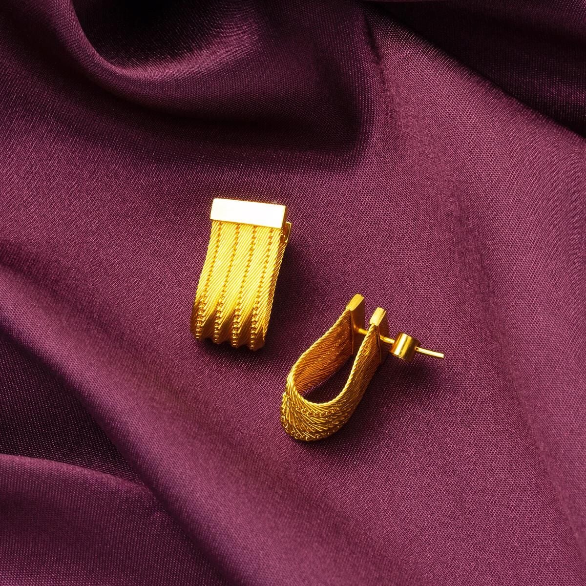 14K Yellow Gold Trabzon Mesh Earrings