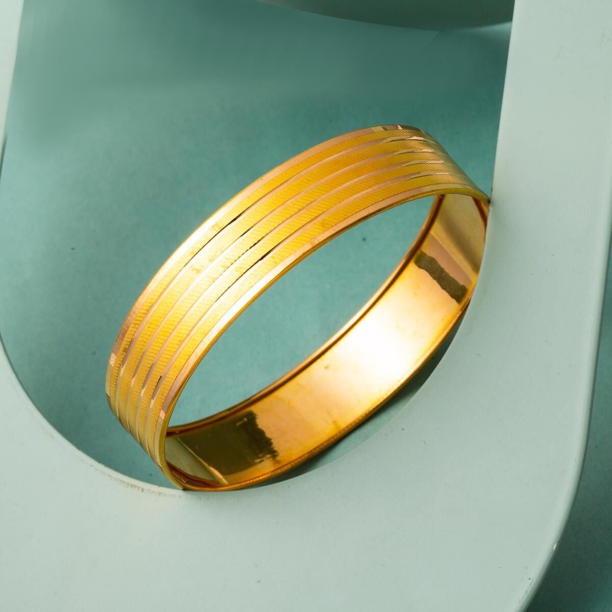 22K Yellow Gold Trabzon Mesh Bangle (20 g)