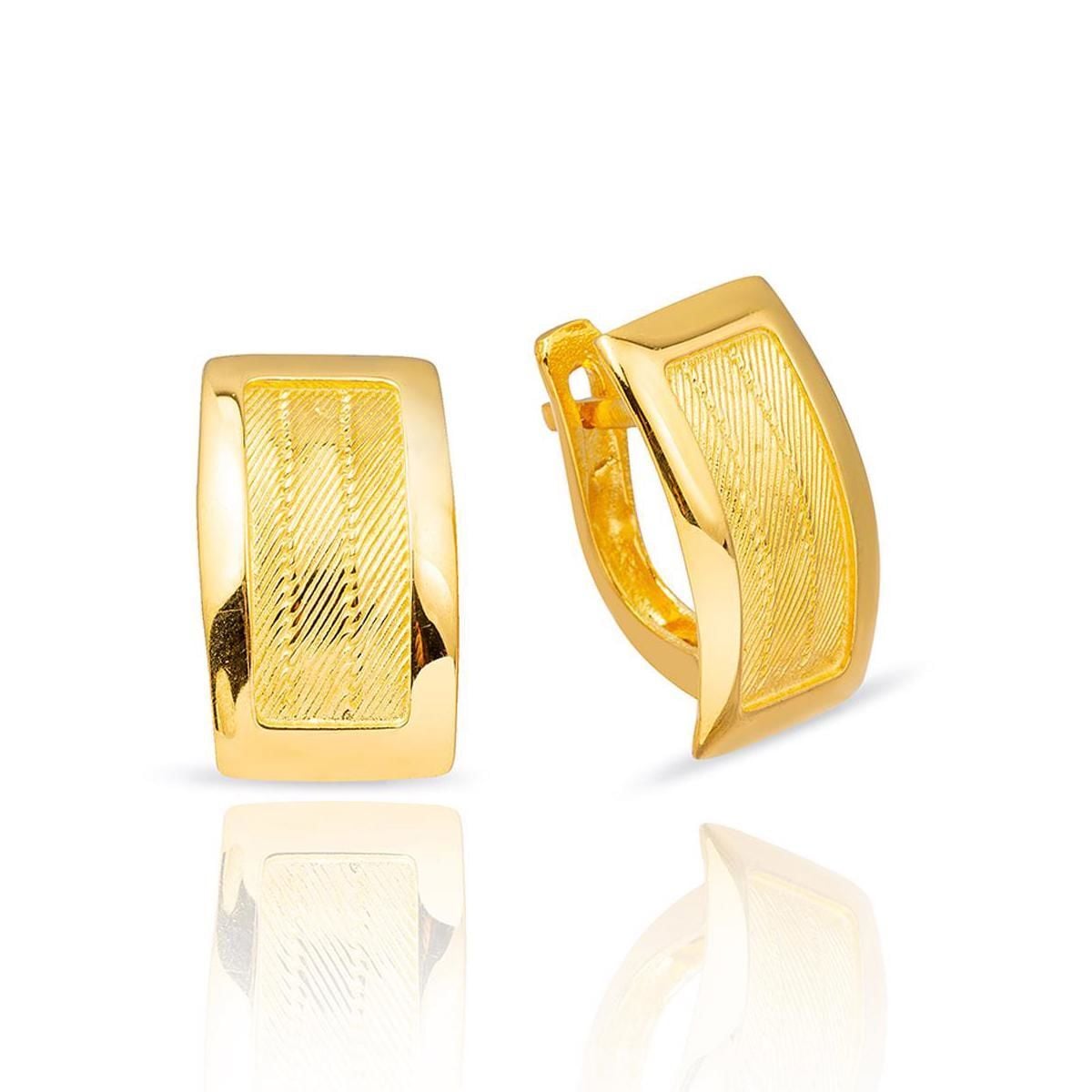 22K Yellow Gold Trabzon Mesh Earrings (7.22 g)