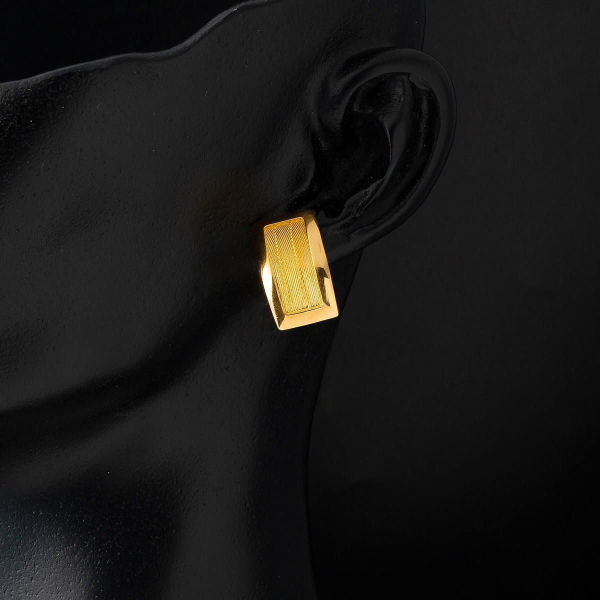 22K Yellow Gold Trabzon Mesh Earrings (7.22 g)