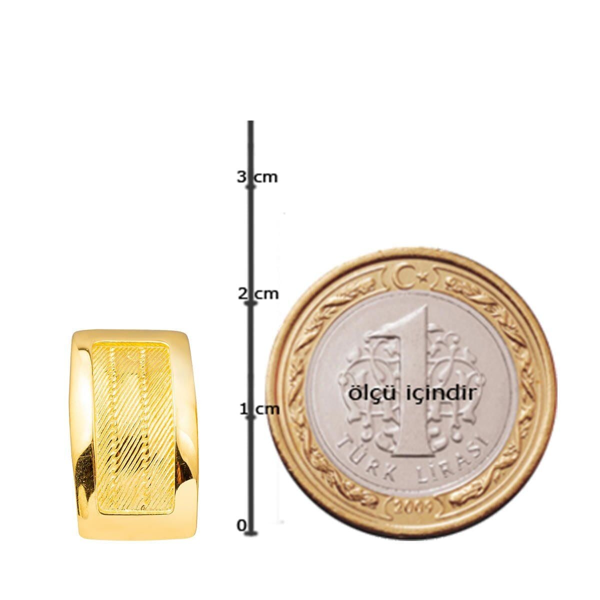 22K Yellow Gold Trabzon Mesh Earrings (7.22 g)