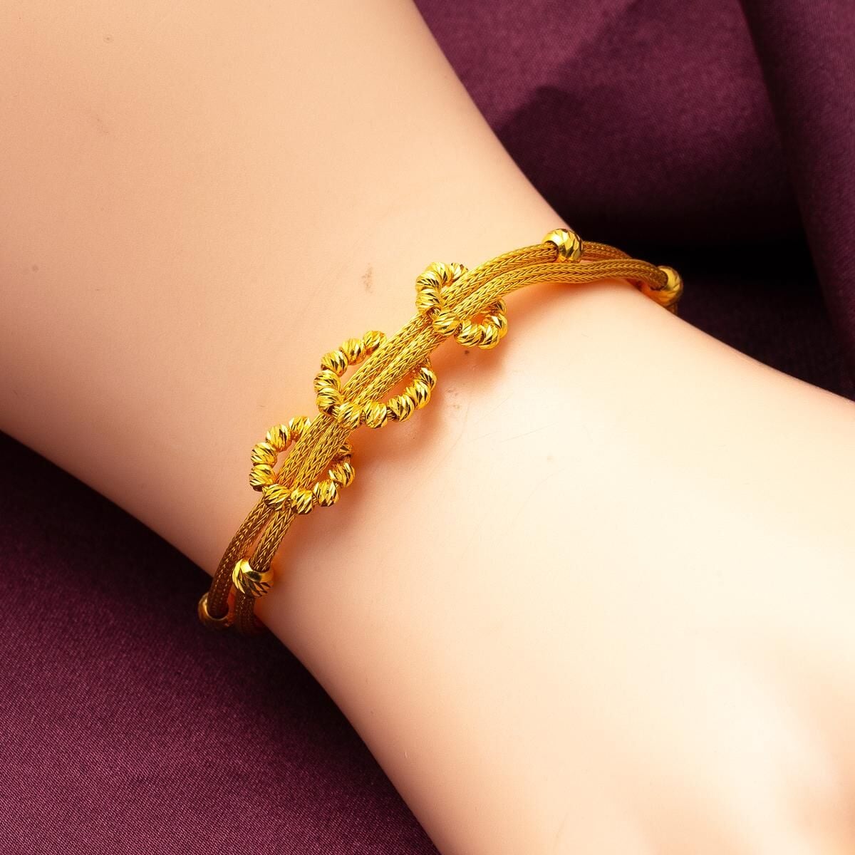 22K Yellow Gold Trendy Bracelet