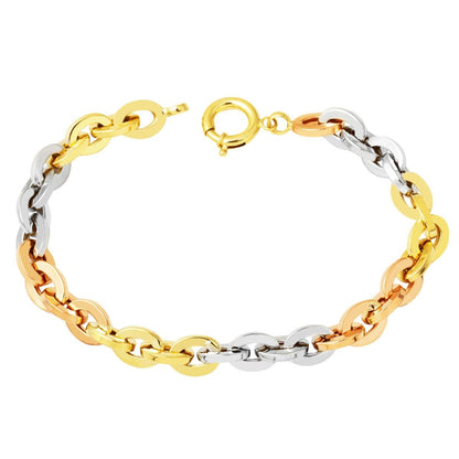 14K Yellow Gold Tria Hoop Minimalist Bracelet