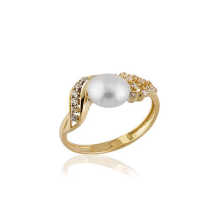 14K Yellow Gold Trieste Pearl Ring