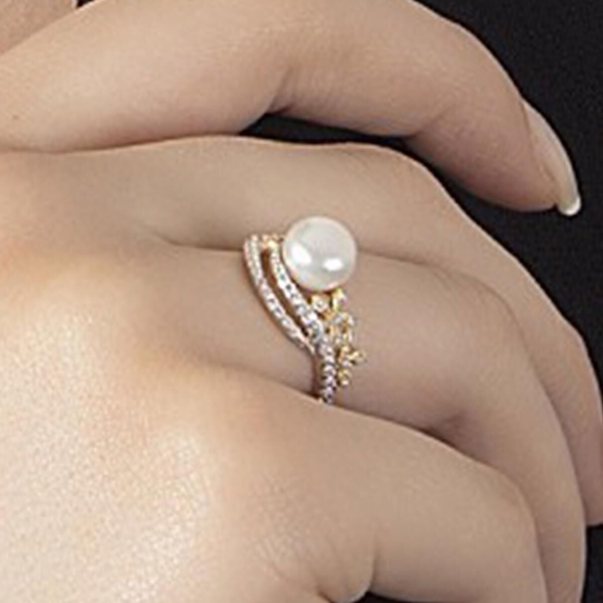 14K Yellow Gold Tua Bridal Pearl Jewelry Set