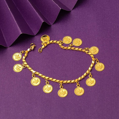 14K Yellow Gold Ottoman Tughra Designer Inspired Bracelet