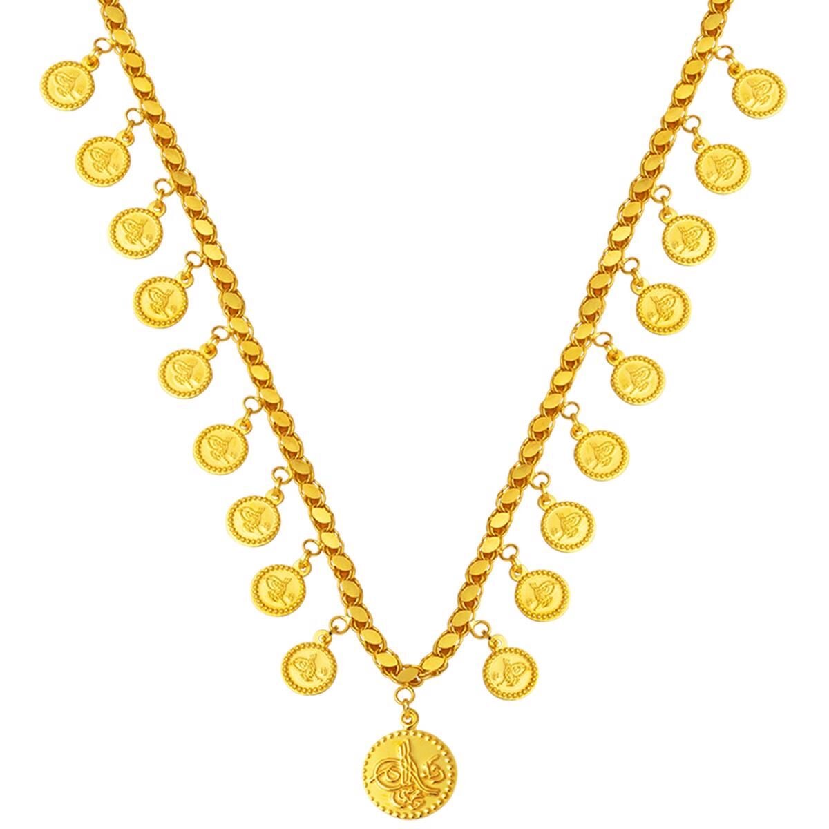 22K Yellow Gold Ottoman Tughra Collar Necklace