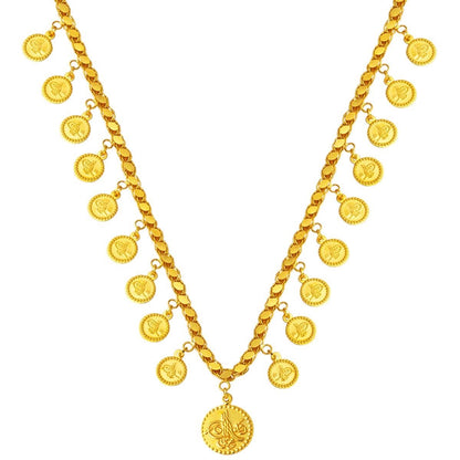22K Yellow Gold Ottoman Tughra Collar Necklace