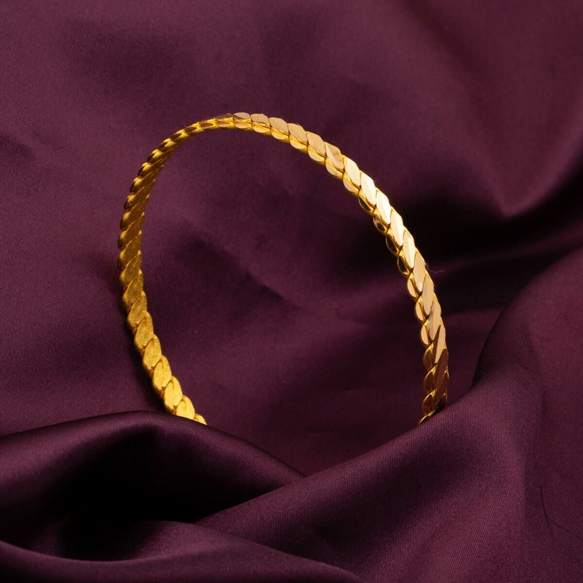 22K Yellow Gold 3-Piece Adana Twisted Bangle (28 g)