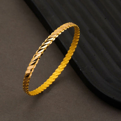 22K Yellow Gold 3-Piece Adana Twisted Bangle (28 g)